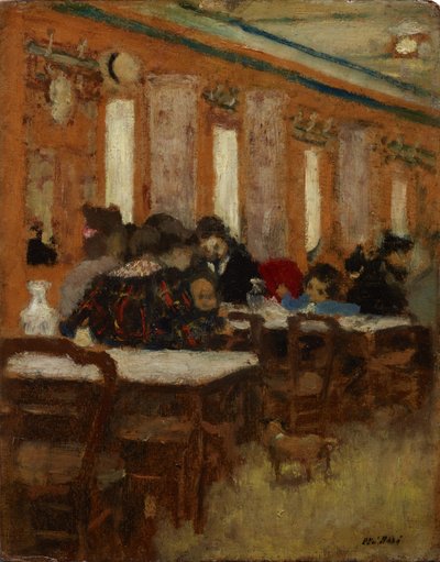 Het kleine restaurant door Edouard Vuillard